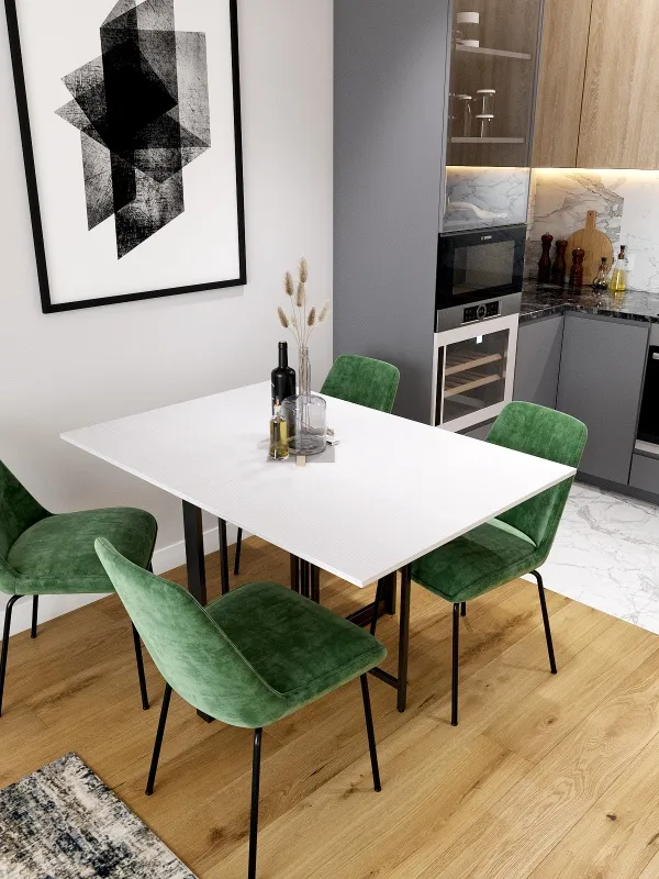 Стол раскладной "Брион №2" Бодега белая