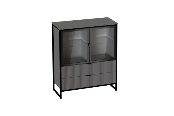 Тумба 2 дв 2 ящ "Нора" гостиная Графит Тумба 2 дв 2 ящ "Нора" гостиная Графит