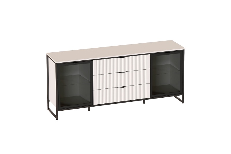 Тумба 2 дв 3 ящ "Нора" гостиная со стеклянными дверями Персидский жемчуг Тумба 2 дв 3 ящ "Нора" гостиная со стеклянными дверями Персидский жемчуг