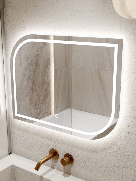 Зеркало навесное Z-17 с подсветкой горизонтальное Зеркало навесное Z-17 с подсветкой горизонтальное